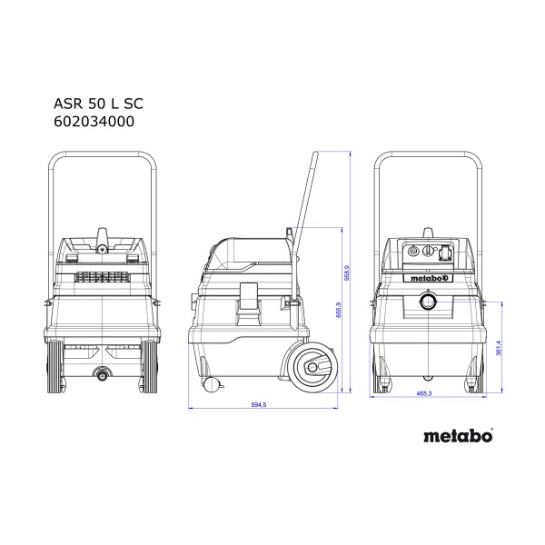 Aspirator Metabo ASR50LSC