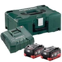 Set acumulatori de bază cu valiza Metabo LiHD 2x5.5 Ah + ASC Ultra