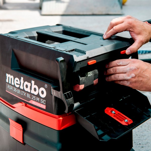 Промышленный аккумуляторный пылесос Metabo ASR 36-18 BL 25 M SC