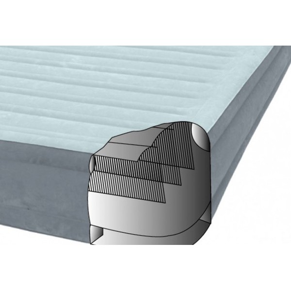 Надувная кровать (152х203х46 см.) со встроенным насосом 220В Intex 64414