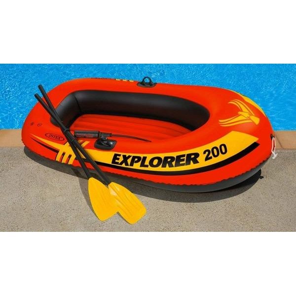 Надувная лодка Intex 58331 Explorer-200 Set (185х94х41 см)