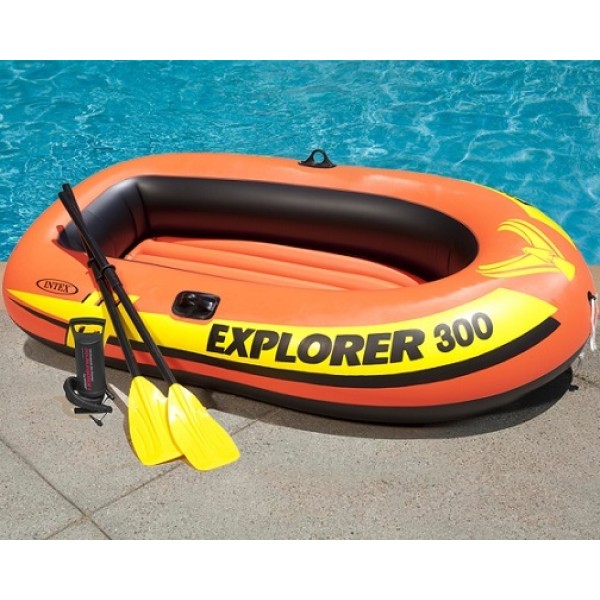 Barcă gonflabilă Intex 58331 Explorer 200 Set (211x117x41 cm)