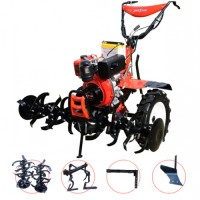 Мотоблок 7 л.с. Hwasdan HSD1G-105E, дизель, редуктор