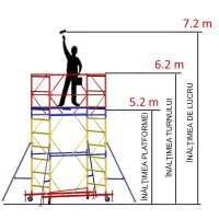 Передвижная модульная вышка ВСР (0,7x1,6) 1+4