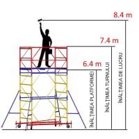 Передвижная модульная вышка ВСР (0,7x2,0) 1+5