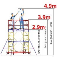 Передвижная модульная вышка ВСР (1,2x2,0) 1+2