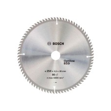 Disc de tăiere lemn Bosch OPTILINE ECO 254 * 30 mm