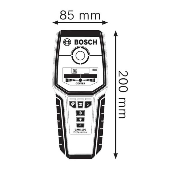 Detector digital Bosch GMS 100 Prof 100 mm