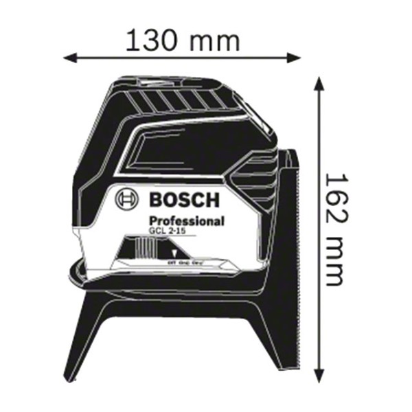 Лазерный уровень Bosch GCL 2-15 красный 15 м IPX5