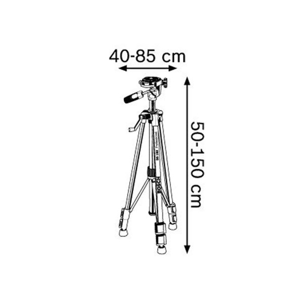 Лазерный уровень Bosch GLL 2-50 + BS150 красный 50 м