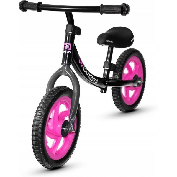 Bicicleta fara pedale| pentru copii Jumi (roz/negru)