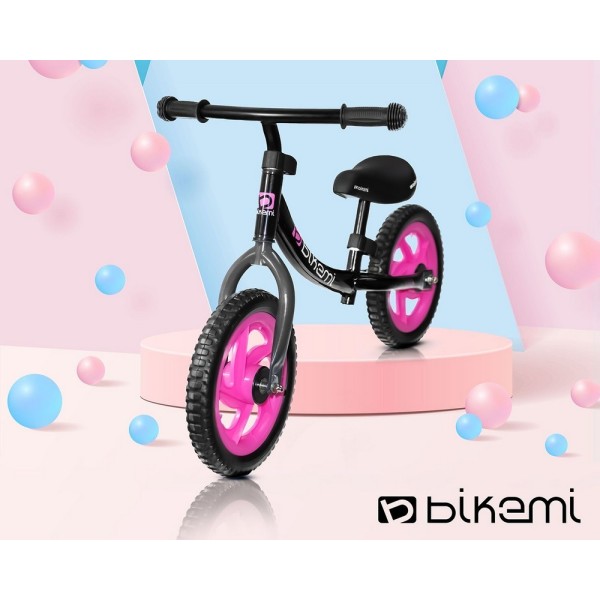 Bicicleta fara pedale| pentru copii Jumi (roz/negru)