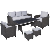 Set mobilier de gradina Milano (gri) OM-885950