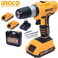 Шуруповёрт аккумуляторный, ударный Ingco 20V/2*2A CIDLI20012