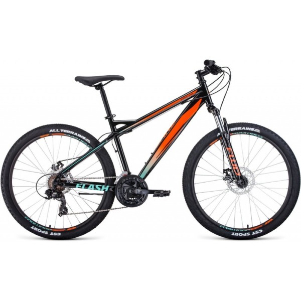 Велосипед Forward Flash 26 2.2 Disc (2021) 15 Black/Orange