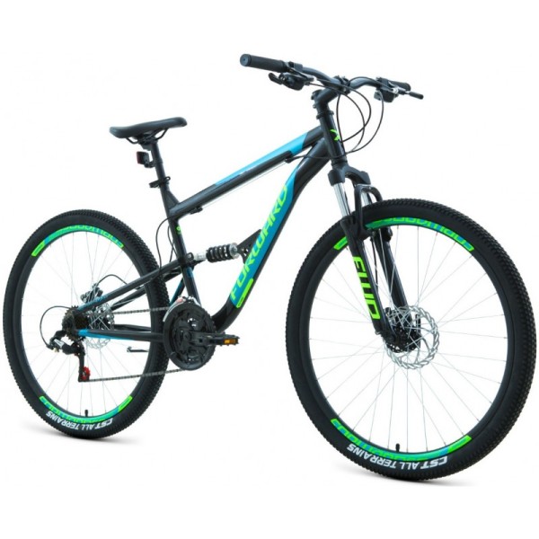Велосипед Forward Raptor 27.5 1.0 16 (2021) Black/Turquoise
