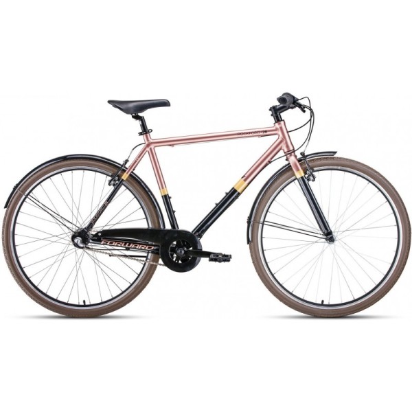 Bicicletă Forward Rockford 28 (2020) Black/Brown