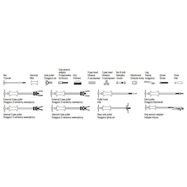 Set Puller Yato YT-2539