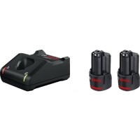 Set încărcător + 2 baterii Bosch GAL 12V-40+GBA (B1600A019RD)