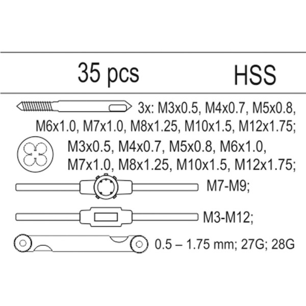 Set de extractoare Yato YT-55465