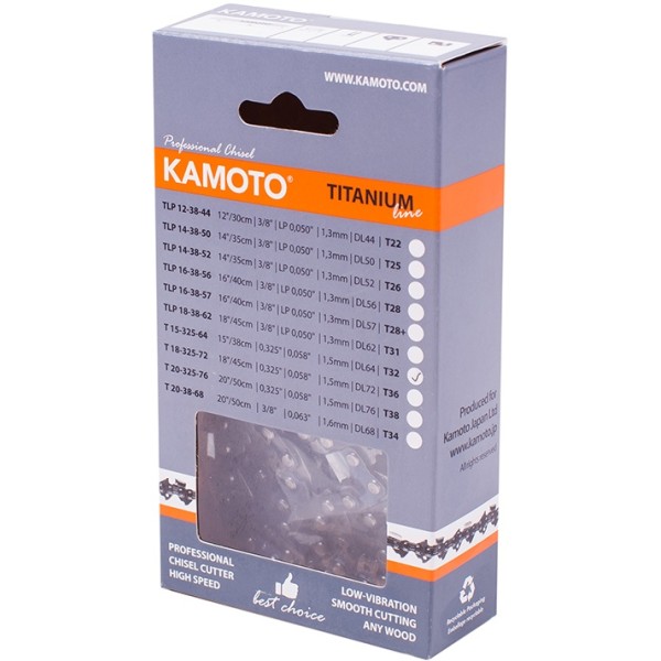 Цепь для пилы Kamoto Titanium TLP 12-38-44