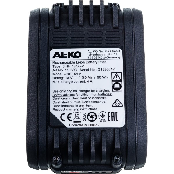 Аккумулятор для инструмента AL-KO 113698