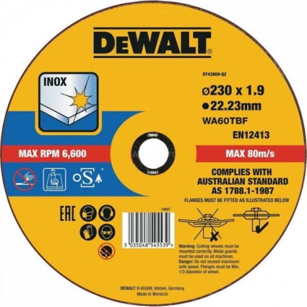 Диск для резки Dewalt DT43909